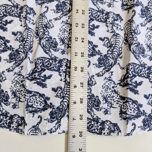 Bugatchi Shaped Fit Tiger & Leopard Dress Shirt Size Medium NWT - Picture 7 of 13